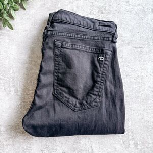Rag & Bone High Rise Skinny Black Jean Size 27